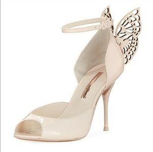 Sophie Webster Flutura Nude Butterfly Heels bridal